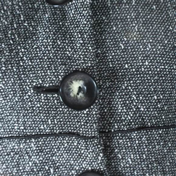 Salt & Pepper Light Jacket w/ Buttons Gilmore Girls Style Size Small - Picture 5 of 7